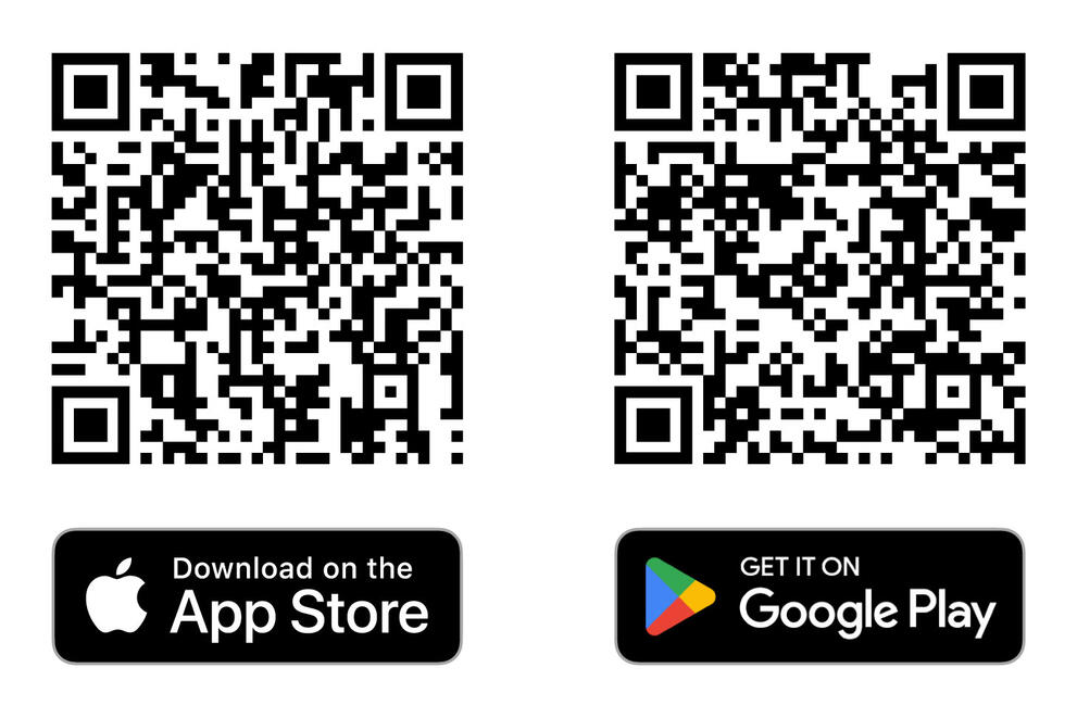 QR codes to the Mobile Ordering App on the App Store and Google Play.