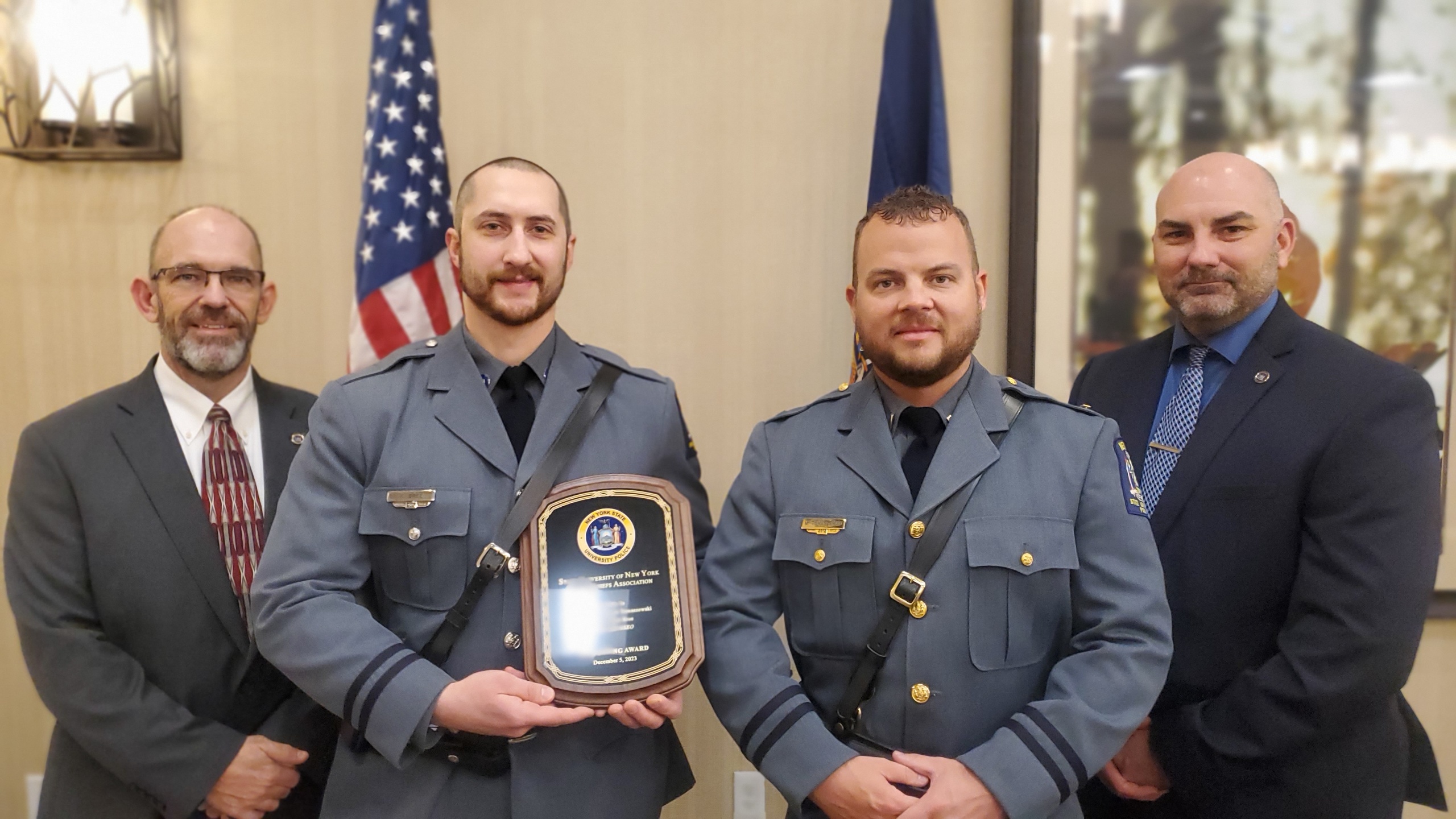 Officers Receive State University Of New York Chiefs Of Police’s Life 