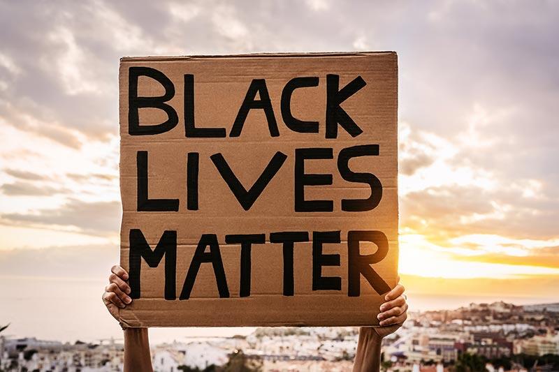 black lives matter sign