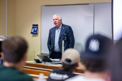 Bob Murray in the classroom