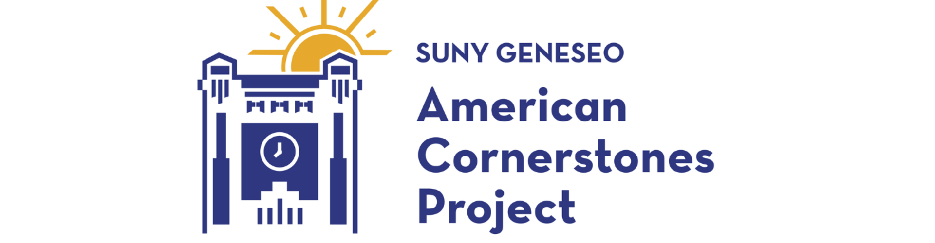 Logo of the SUNY Geneseo American Cornerstones Project
