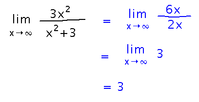 Find derivative of 3 x squared over x squared plus 3 by differentiating numerator and denominator