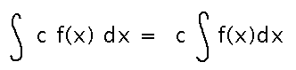 Integral of constant times f is that constant times integral of f