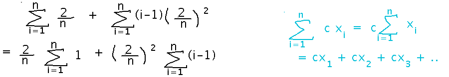 Factoring constant terms out of summations