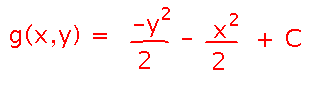 Stream function is -y^2/2 - x^2/2 + C