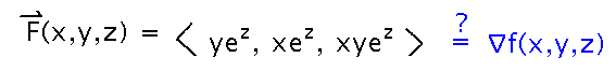 Is vector field the gradient of some function?