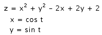 z as a function of x and y, each of which is a function of t