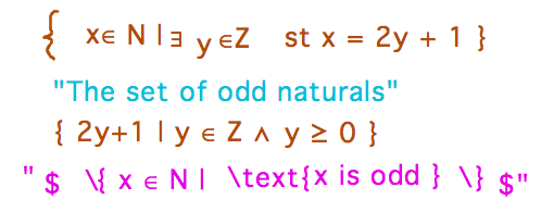 Notations for odd natural numbers