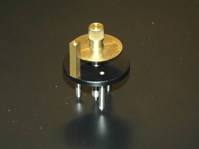 spherometer on table